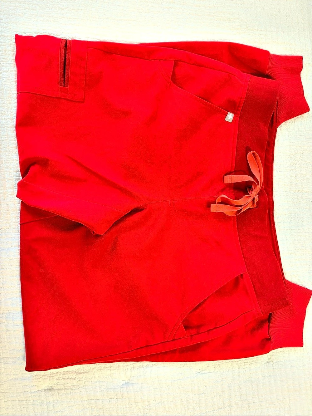 FIGS Technical Collection Pop Red Zamora Joggers Size Small Petite Like New